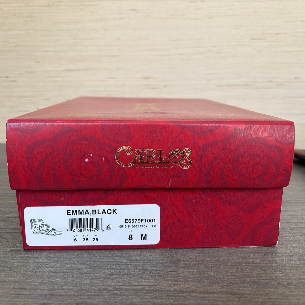 NEW Carlos By Carlos Santana Women's Sz 8 Black Emma Flat Sandals Shoes - Picture 11 of 16